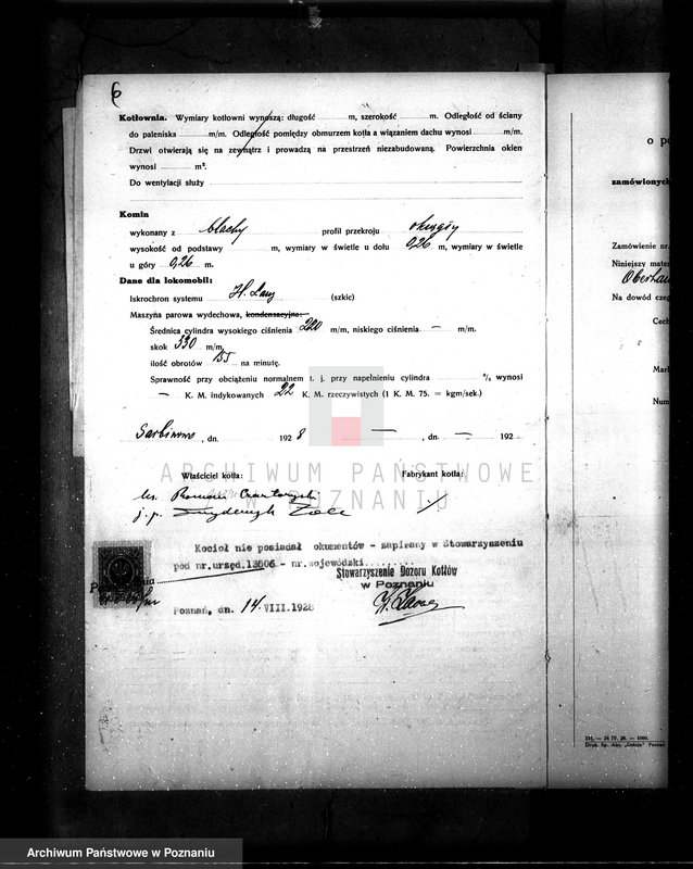 Obraz 10 z jednostki "Majętność Przyborowo pow. gostyński Zarząd Dóbr Książąt Czartoryskich nr woj. kotła 6196"