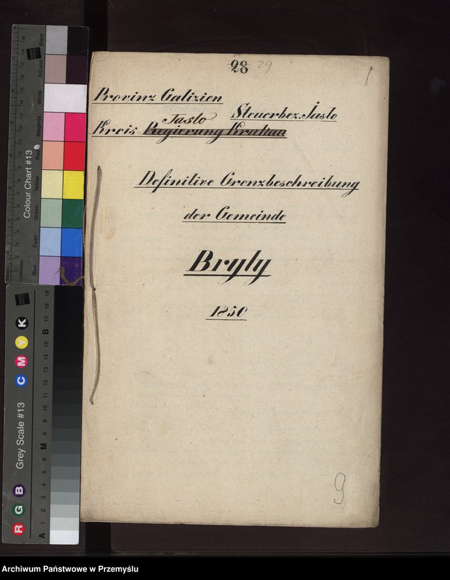 Obraz z jednostki "Definitive Grenzbeschreibung der Gemeinde Bryły [Ostateczny opis granic gminy]"
