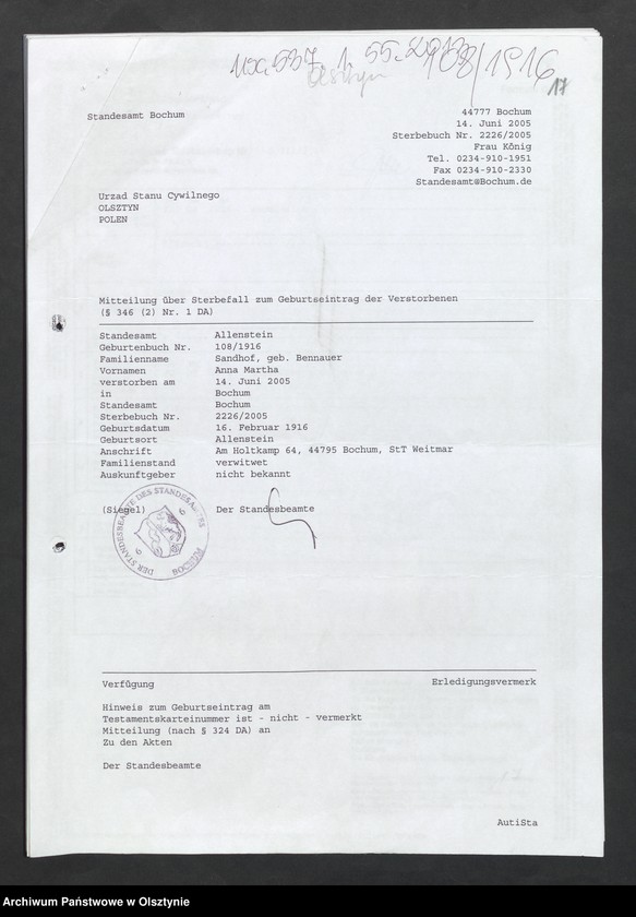 image.from.unit.number "Akta zbiorcze urodzeń z 1916 roku"