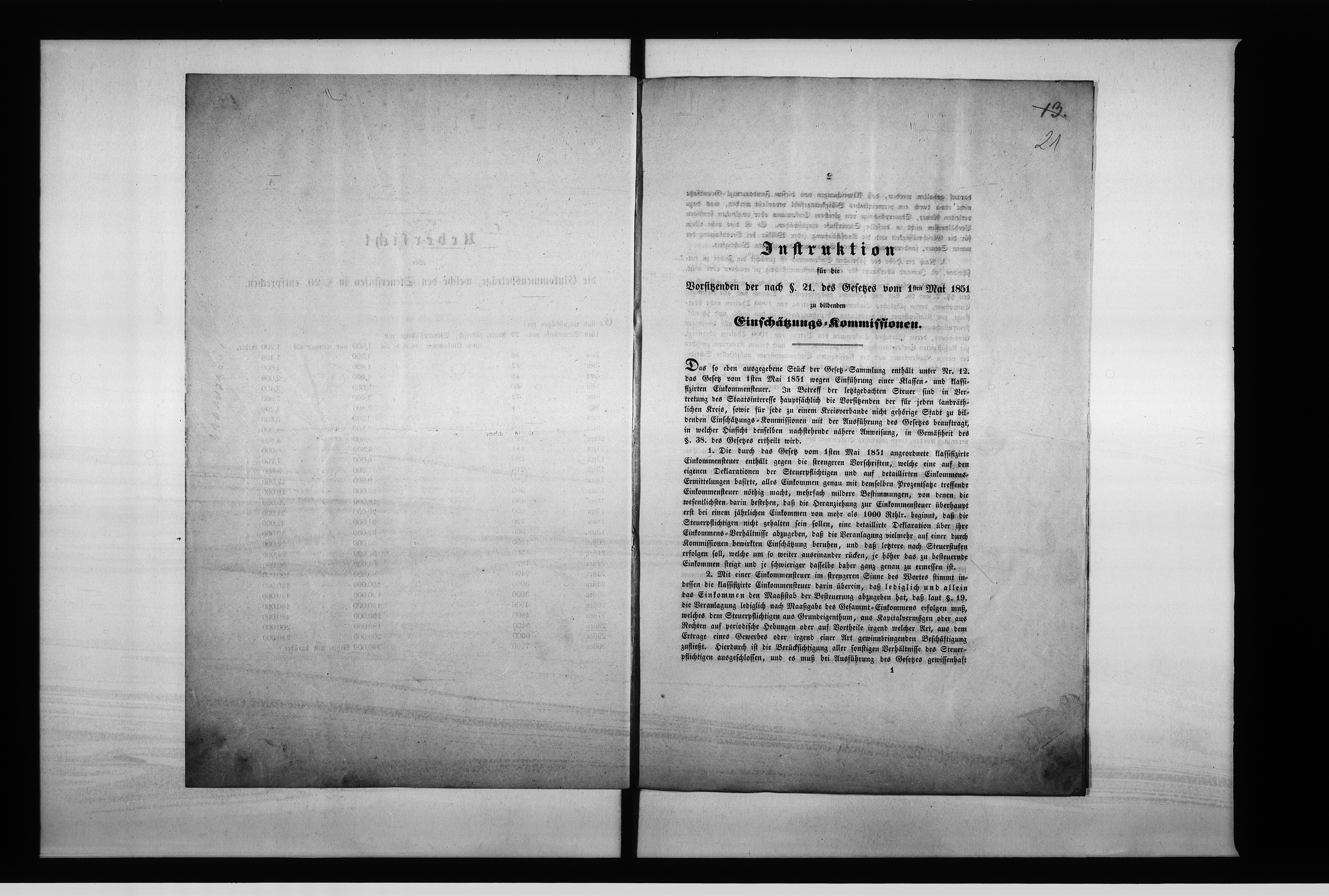 Obraz 18 z jednostki "Acta des Magistrats zu Oppeln betreffend: die Einkommensteuer Vol: I de Anno 1851-1853"