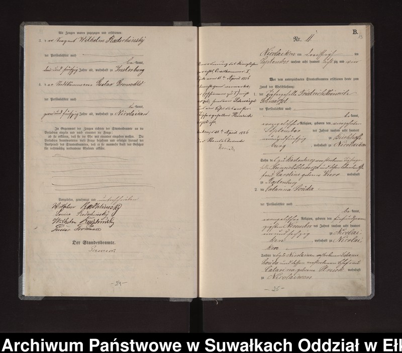 image.from.unit.number "Heiraths-Haupt-Register des Königlichen Preussischen Standes-Amtes Stadt Nicolaiken Kreis Sensburg"