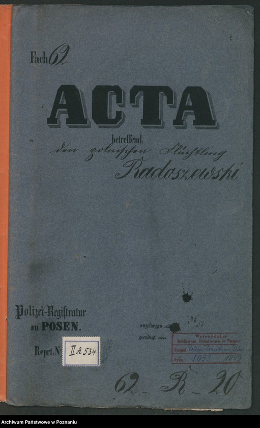 Obraz 2 z jednostki "A. betr. Klemens von Radoszewski"