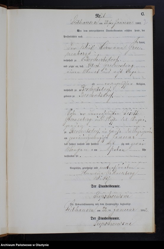 image.from.unit.number "Sterbe-Neben-Register Nr 1 - 32"