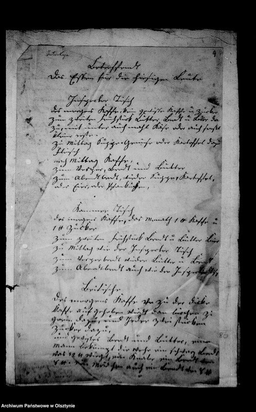image.from.unit.number "/Instruktionen für das Schlosspersonal verfasst von Pauline u. von Anna, Gfinnen v. Lehndorff u. a./"