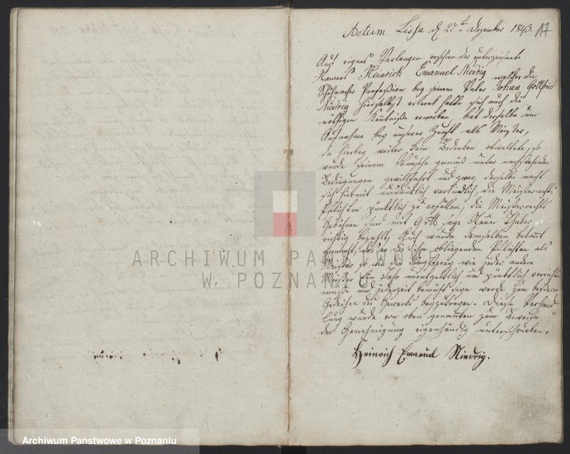 Obraz 16 z jednostki "[Protokolarz wyzwolin i przyjęć w naukę cechu szewców w Lesznie]"