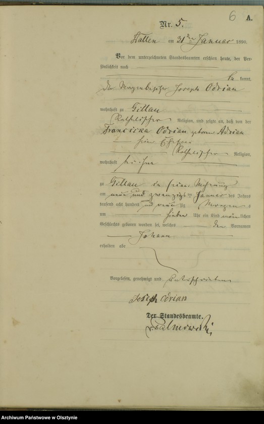 image.from.unit.number "Geburts-Haupt-Register Nr 1 - 68"