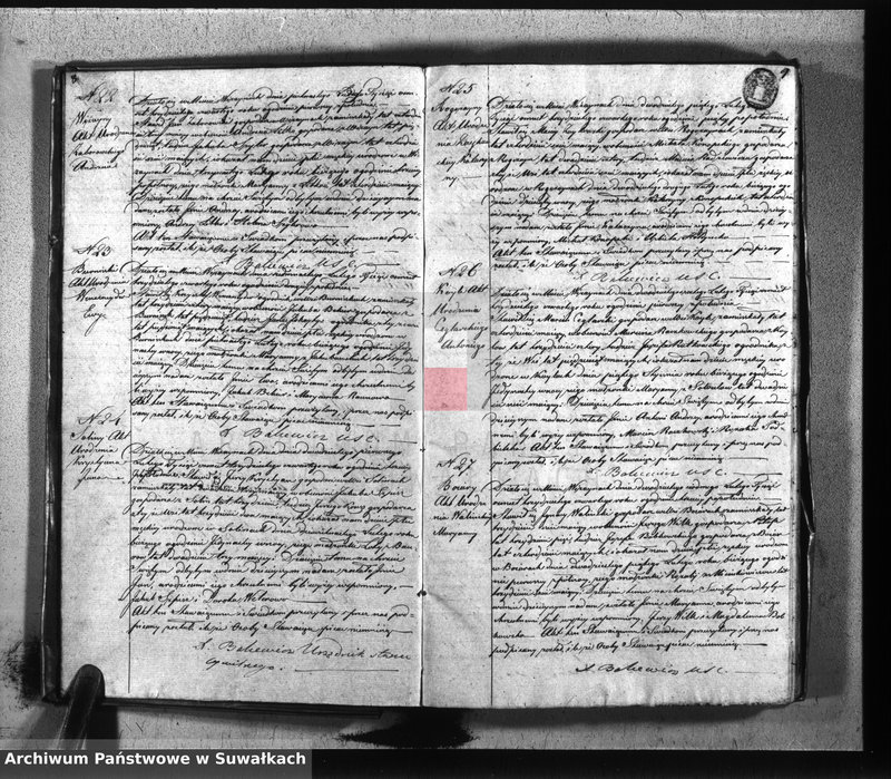 image.from.unit.number "Duplikat parafii wiżayńskiey urodzonych, zaślubionych i umarłych 1834 roku"