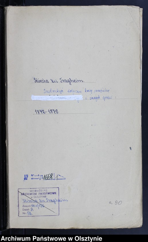 image.from.unit.number "Anweisungen betreffend der Kirchen-Kasse und anderen Sachen"