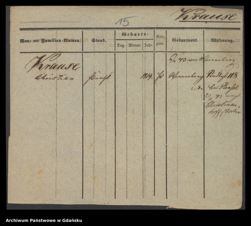 image.from.unit.number "Karty meldunkowe: Krause Charlotte - Krause Emil"