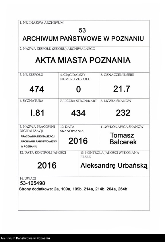 Obraz 1 z jednostki "Protocollon nobilis officii consularis civitatis SR.Mtis Posnaniae incipit ab anno 1728 sub felici regimine nobilis et spectabilis domini Michaelis Czempiński proconsulis praesidentis eiusdem civitatis ..."