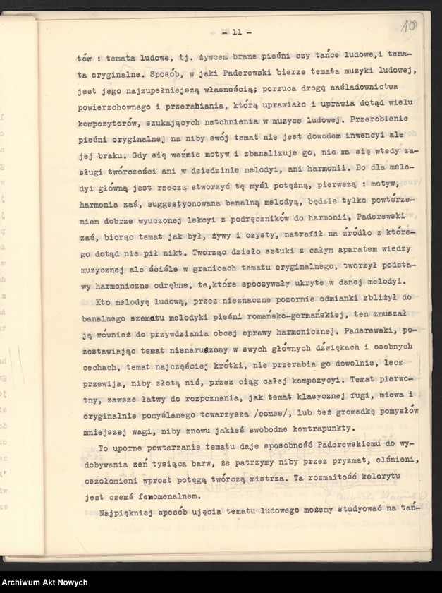 image.from.unit.number "Stosunek Dzieł Paderewskiego do muzyki ludowej. Studyum analityczne (Napisała Helena Windakiewiczowa, "Echo muzyczne", Warszawa)"