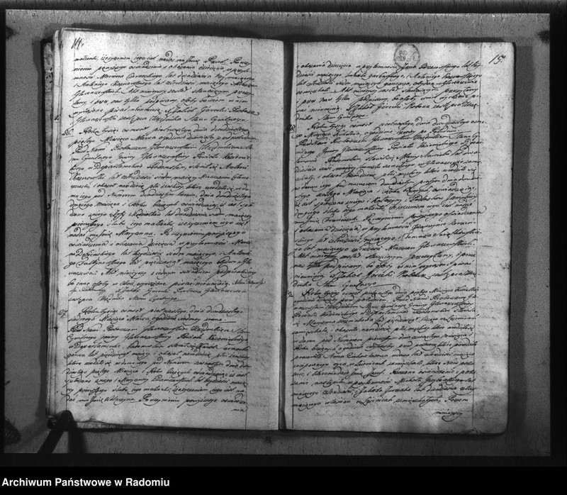 image.from.unit.number "Księga urzędnika stanu cywilnego parafii Głowaczew na rok 1815"