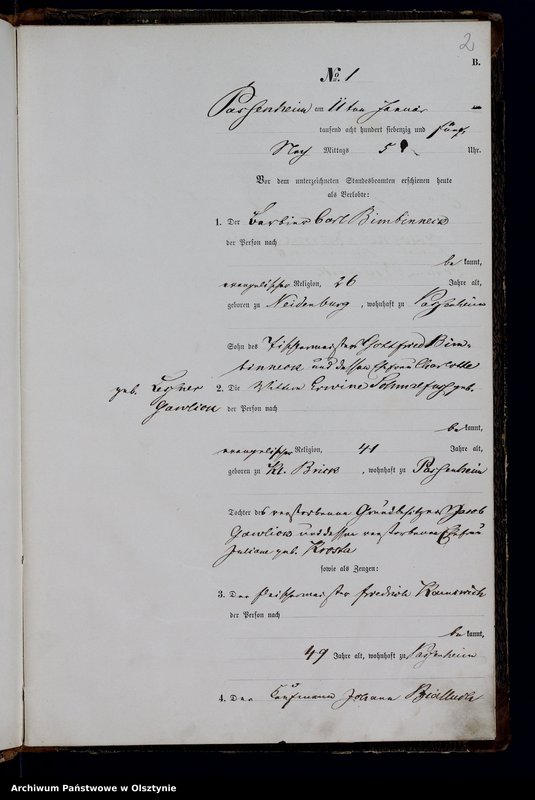 image.from.unit.number "Haupt-Heiraths-Register Nr 1 - 20"