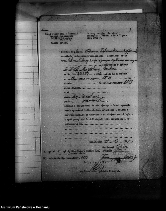 Obraz 5 z jednostki "Krochmalnia w Trzcielinie powiat poznański własność Dr S Dąbrowski nr woj. 6051"