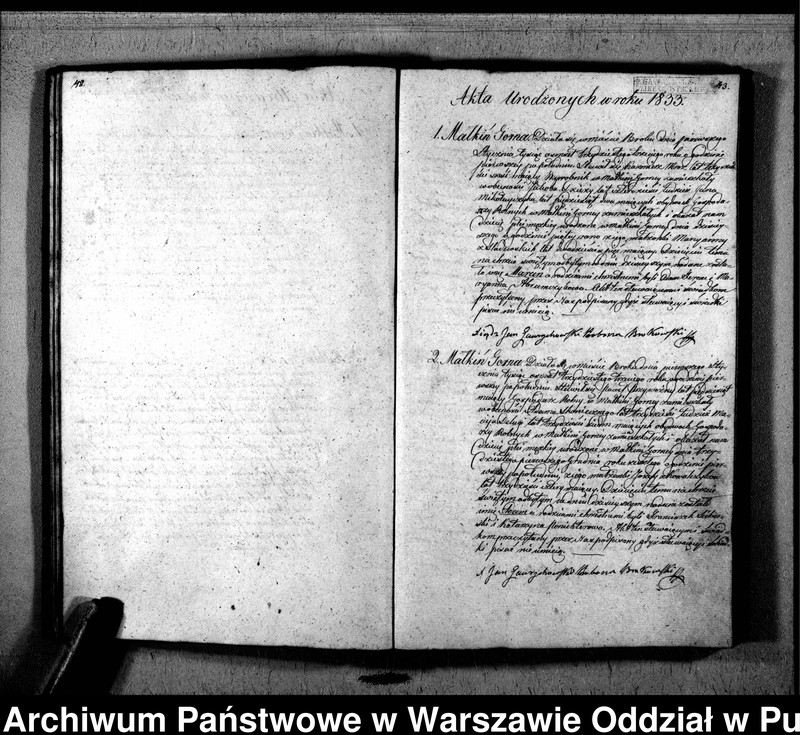 image.from.unit.number "Akta urodzeń, małżeństw i zgonów"