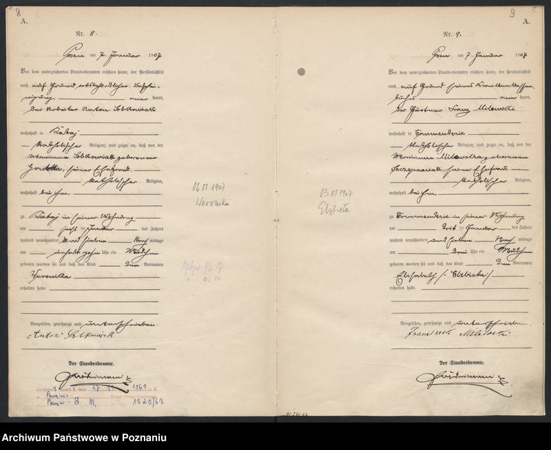 Obraz 7 z jednostki "Księga miejscowa urodzeń"