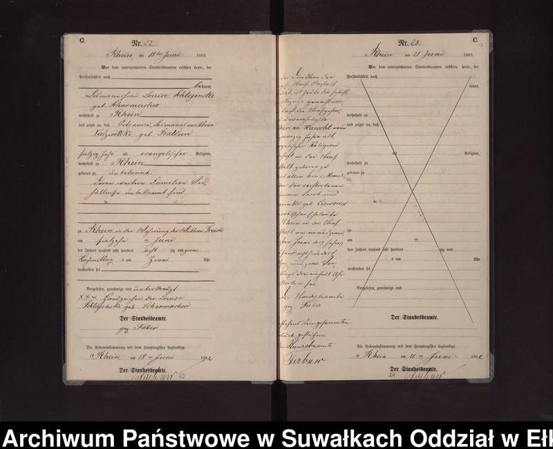 image.from.unit.number "Sterbe-Neben-Register des Preussischen Standes-Amtes Rhein Kreis Loetzen"
