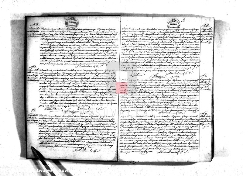 image.from.unit.number "Duplikat urodzonych, zaślubionych i zmarłych parafii suwalskiej na rok 1867"