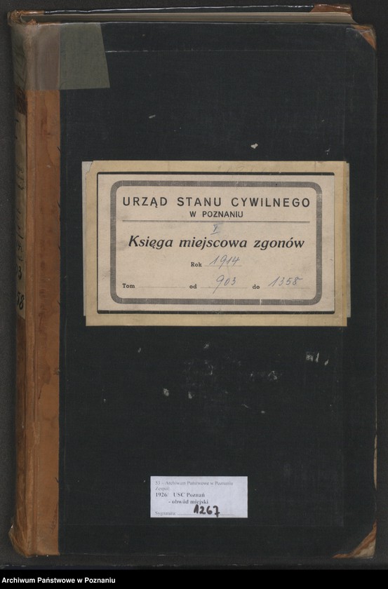 Obraz 1 z jednostki "Księga miejscowa zgonów tom III [Rejestr główny zgonów]"