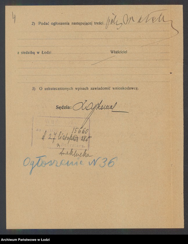 Obraz 6 z jednostki "Dawid Lajb Nachsztern- wyrób kapeluszy"