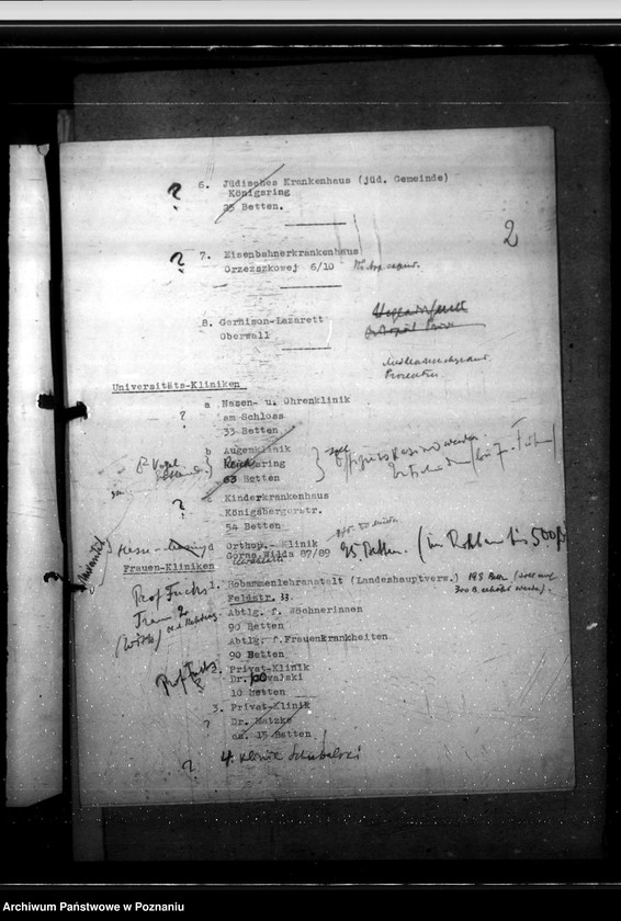 Obraz 6 z jednostki "Amtsärzte - Kreis Posen - Land (wyposażenie szpitali)"