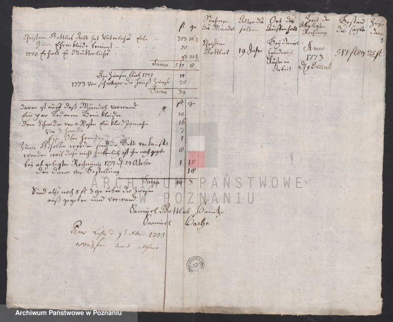 Obraz 11 z jednostki "Sprawozdanie rachunkowe sądu opiekuńczego; język niemiecki"