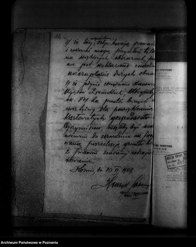 Obraz 16 z jednostki "Zmiana rodzaju użytkowania w związku z parcelacją 84 ha gruntów leśnych w majątku Grzymiszew powiat turecki"