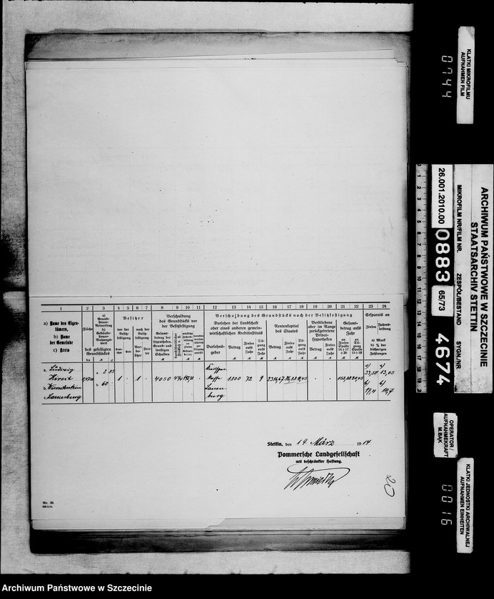 image.from.unit.number "Besitzfestigung des Grundstücks des Stellmachers Ludwig Hirsch in Wierschutzin Kreis Lauenburg"