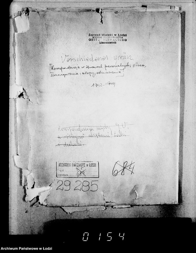 Obraz 4 z jednostki "Verschiedenes grün. [Korespondencja w sprawach personalnych; płace, zaszeregowania, urlopy, odznaczenia]"