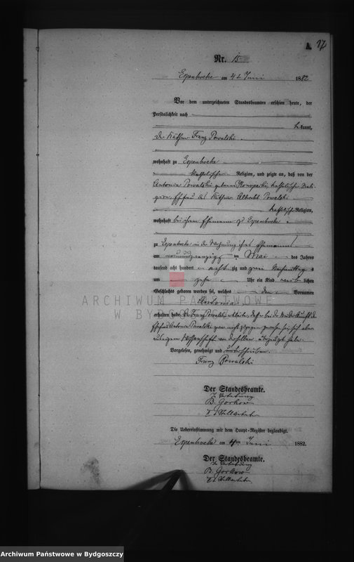 image.from.unit.number "Akta urodzeń - pierwopis nr 1-64"