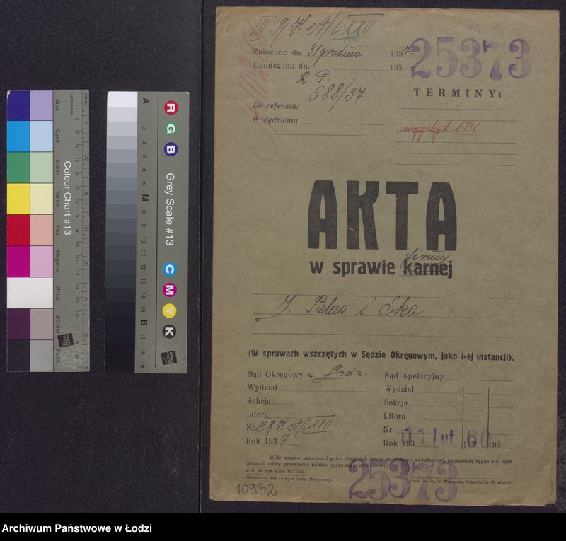 Obraz 2 z jednostki "Henryk Świrski, Szymon Windman, Icek Blas- kupno i sprzedaż przędzy"