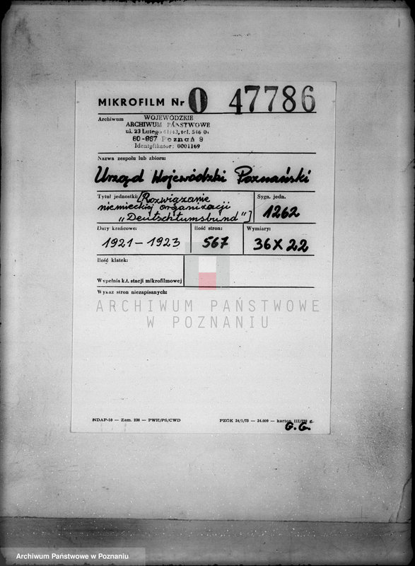 Obraz 2 z jednostki "/Rozwiązanie niemieckiej organizacji,,Deutschtumsbund""