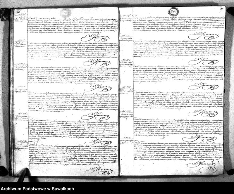 image.from.unit.number "Księga Duplikat Aktów Urodzenia, Zaślubienia i Zeyscia Parafii Liszkowskiey za rok 1845"