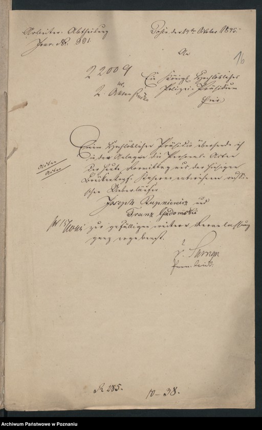 Obraz 5 z jednostki "A. betr. Ludwig Runiewski alias von Zakrzewski"