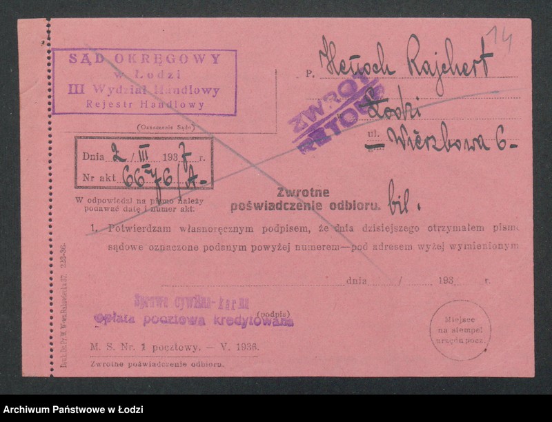 Obraz 16 z jednostki "Henoch Rajchert- skręcalnia nici"