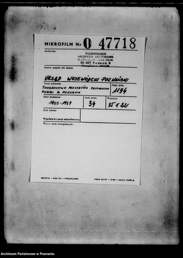 Obraz 2 z jednostki "/Stowarzyszenie Przyjaciół Zachodnich Osiedli miasta Poznania/"