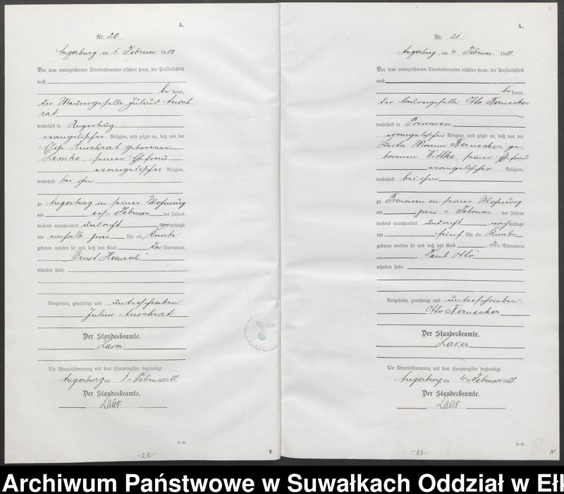 image.from.unit.number "[Geburts-Neben-Register des Preussisches Standes-Amtes Angerburg Kreis Angerburg]"