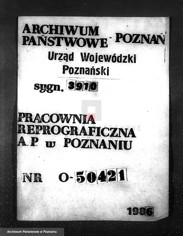 image.from.unit.number "Plan urządzenia gospodarstwa leśnego dla lasu majętności P. Griesera powiat szamotulski 1930-1940"