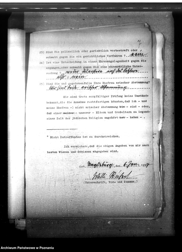 Obraz 11 z jednostki "Personalakte des Landesplaner, Ingenieur W. Richert (między innymi różne notatki)"