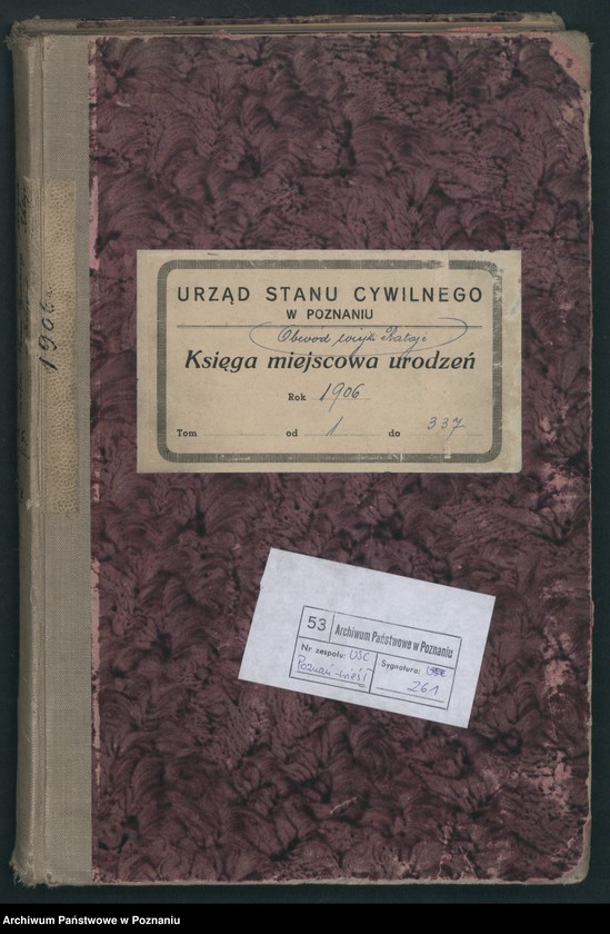 Obraz 2 z jednostki "Księga miejscowa urodzeń"