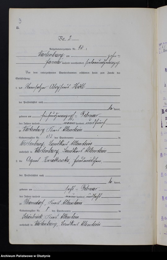 image.from.unit.number "Heirats-Haupt-Register Nr 1 - 45"