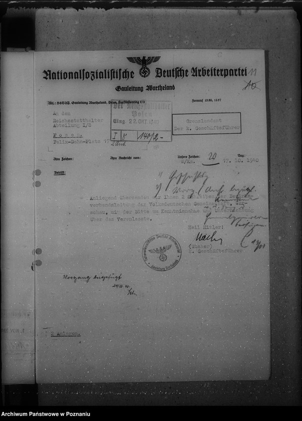 Obraz 15 z jednostki "Anerkennung der im Generalgouvernement ausgestellten Kennkarten"