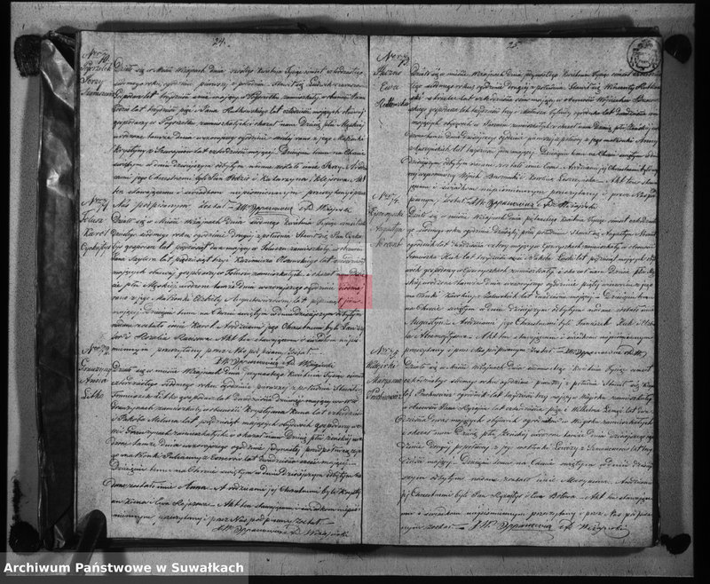 image.from.unit.number "Duplikat urodzonych, zaślubionych i umarłych parafij katolickiej wiżajńskiej na rok 1847"