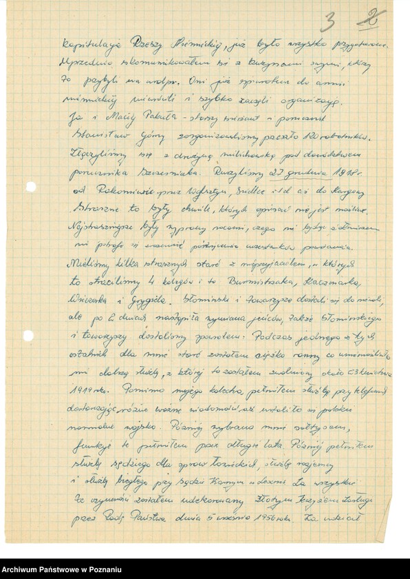Obraz 12 z jednostki "Relacje i wspomnienia dotyczące powstania wielkopolskiego: 1. Rakoniewice, powiat Wolsztyn, województwo poznańskie, 2. Rawicz, powiat Rawicz, województwo poznańskie."