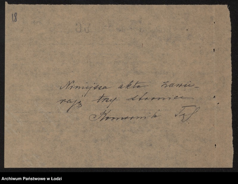 Obraz 20 z jednostki "Gerszon Pokrzywa, Berek Hamburger- sprzedaż wyrobów tekstylnych"