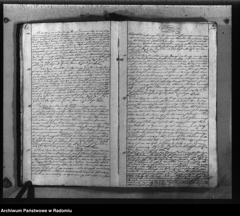 image.from.unit.number "Akta cywilne miasta Głowaczew na rok 1823"