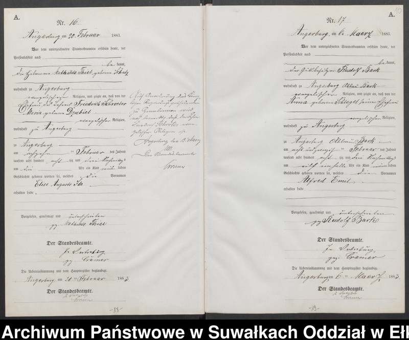 image.from.unit.number "Geburts-Neben-Register des Preussischen Standes-Amtes Angerburg Kreis Angerburg"