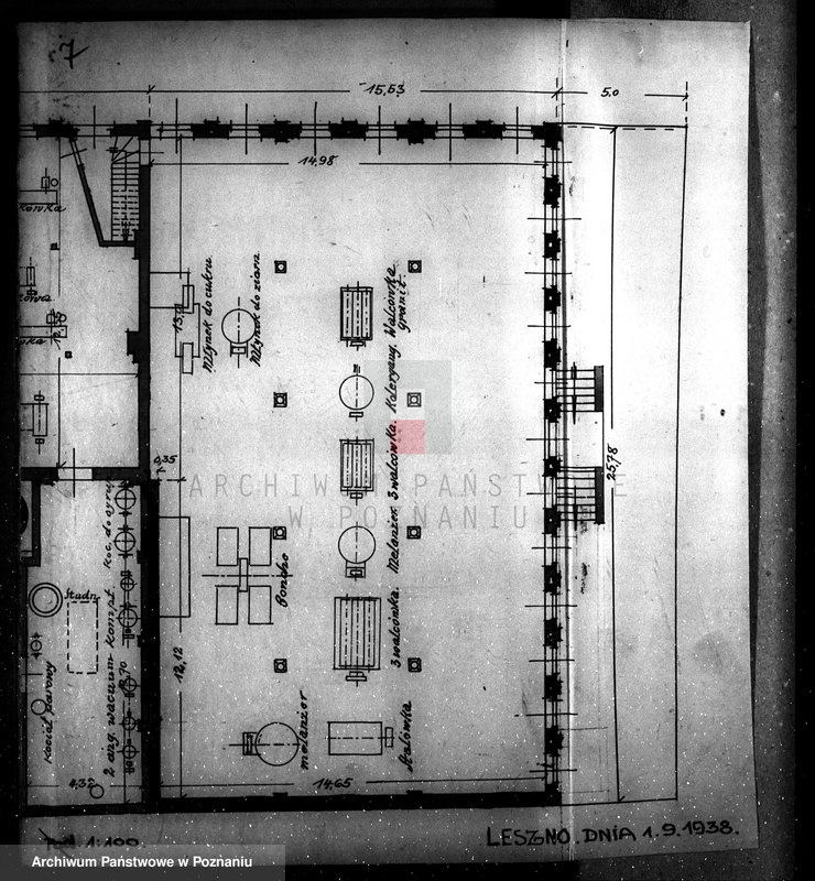 Obraz 11 z jednostki "Fabryka Cukierków "Kanold" S.A. w Lesznie, rysunki budowlane"