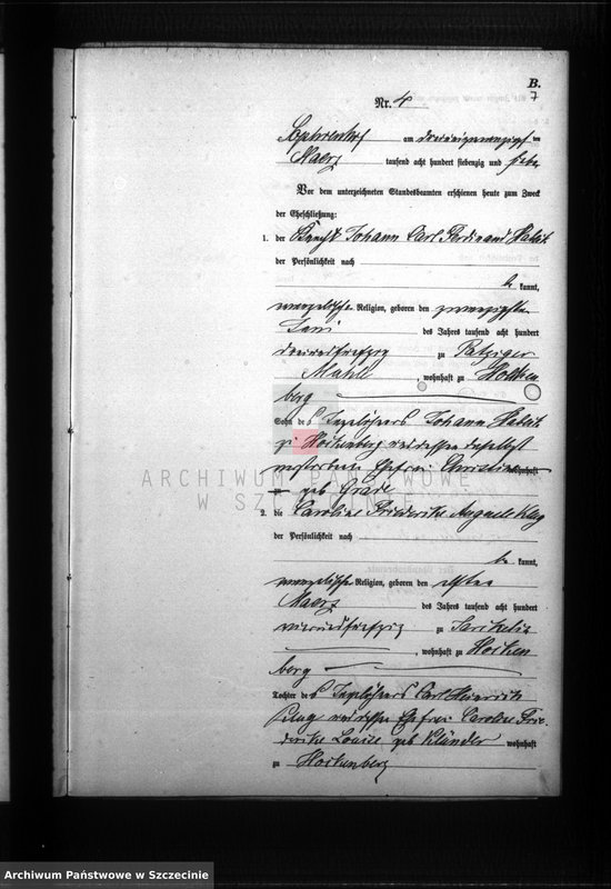 Obraz 19 z jednostki "Heiraths-Register (Neben-Register)"