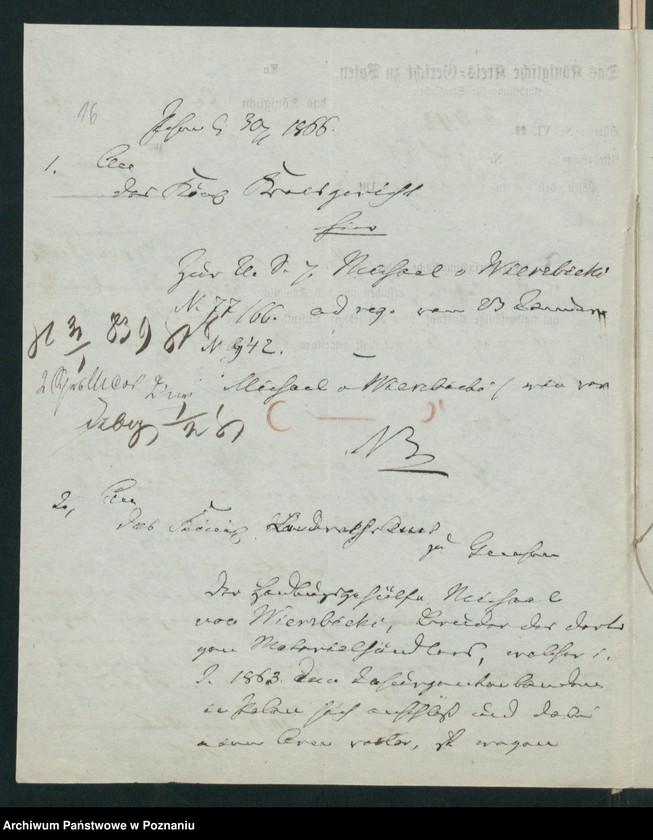 Obraz 19 z jednostki "A. betr. den Michael von Wierzbicki"